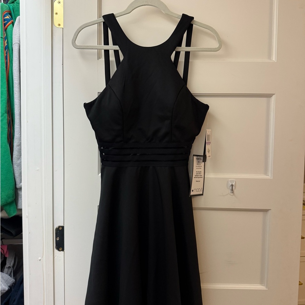 City Studio Black Backless Dress